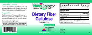 NutriCology Dietary Fiber Cellulose - supplement