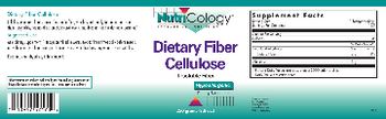 NutriCology Dietary Fiber Cellulose - supplement