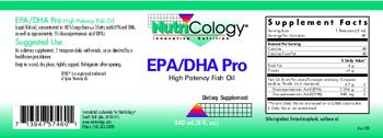 NutriCology EPA/DHA Pro High Potency Fish Oil - supplement