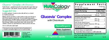 NutriCology Glucevia Complex with Chromium - supplement