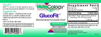 NutriCology GlucoFit - supplement