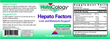 NutriCology Hepato Factors - supplement