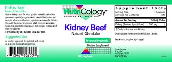 NutriCology Kidney Beef Natural Glandular - supplement