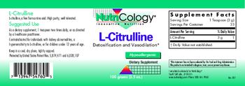 NutriCology L-Citrulline - supplement