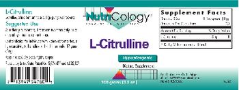 NutriCology L-Citrulline - supplement