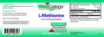 NutriCology L-Methionine - supplement