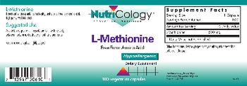 NutriCology L-Methionine - supplement