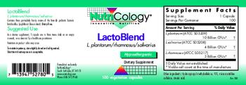 NutriCology LactoBlend - supplement