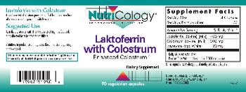 NutriCology Laktoferrin with Colostrum - supplement