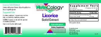 NutriCology Licorice Solid Extract - supplement
