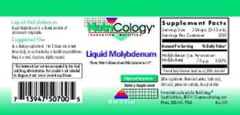 NutriCology Liquid Molybdenum - supplement