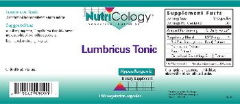 NutriCology Lumbricus Tonic - supplement