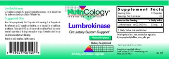 NutriCology Lumbrokinase - supplement