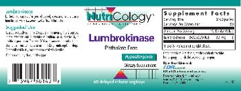 NutriCology Lumbrokinase - supplement