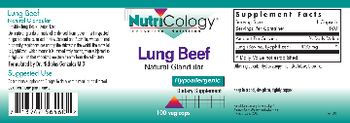 NutriCology Lung Beef Natural Glandular - supplement