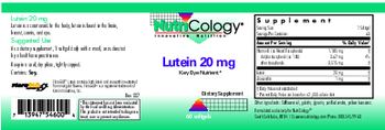 NutriCology Lutein 20 mg - supplement