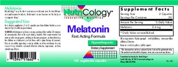 NutriCology Melatonin - supplement