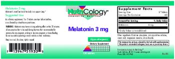 NutriCology Melatonin 3 mg - supplement