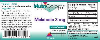 NutriCology Melatonin 3 mg - supplement