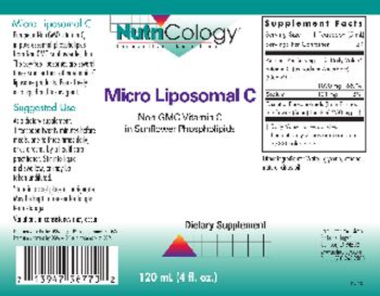 NutriCology Micro Liposomal C - supplement
