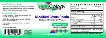 NutriCology Modified Citrus Pectin - supplement