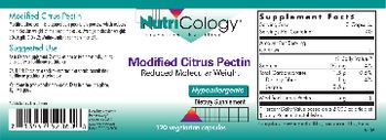 NutriCology Modified Citrus Pectin - supplement