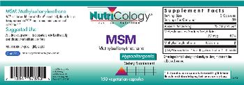 NutriCology MSM Methylsulfonylmethane - supplement