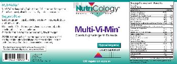 NutriCology Multi-Vi-Min - supplement
