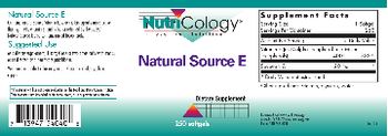 NutriCology Natural Source E - supplement