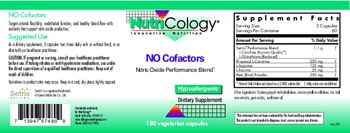 NutriCology NO Cofactors - supplement
