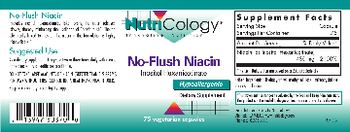 NutriCology No-Flush Niacin - supplement