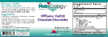 NutriCology NTFactor CoQ10 Chocolate Chewables - supplement
