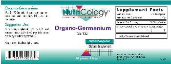 NutriCology Organo-Germanium Ge-132 - supplement