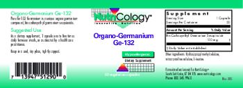 NutriCology Organo-Germanium Ge-132 - supplement