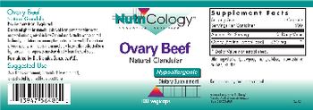 NutriCology Ovary Beef Natural Glandular - supplement