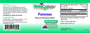 NutriCology Pancreas Natural Glandular (Beef) - supplement