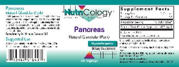 NutriCology Pancreas Natural Glandular (Pork) - supplement