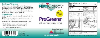 NutriCology ProGreens with Advanced Probiotic Formula - supplement