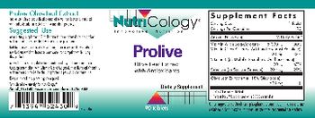 NutriCology Prolive - supplement