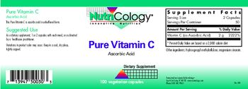 NutriCology Pure Vitamin C Ascorbic Acid - supplement