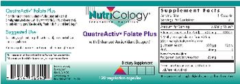 NutriCology QuatreActiv Folate Plus with Enhanced Antioxidant Support - supplement