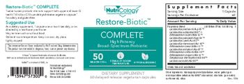 NutriCology Restore-Biotic Restore-Biotic Complete - supplement