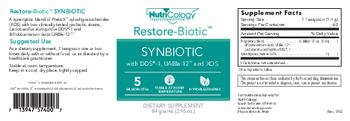 NutriCology Restore-Biotic Synbiotic - supplement