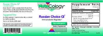 NutriCology Russian Choice GI - supplement