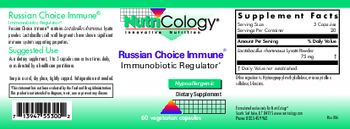 NutriCology Russian Choice Immune - supplement