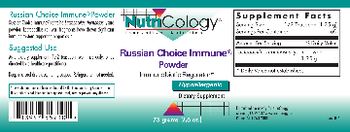 NutriCology Russian Choice Immune Powder - supplement
