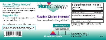 NutriCology Russian Choice Immune - supplement