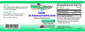 NutriCology SAMe - supplement