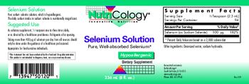 NutriCology Selenium Solution - supplement