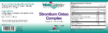 NutriCology Strontium Osteo Complex Chewable Tablets - supplement